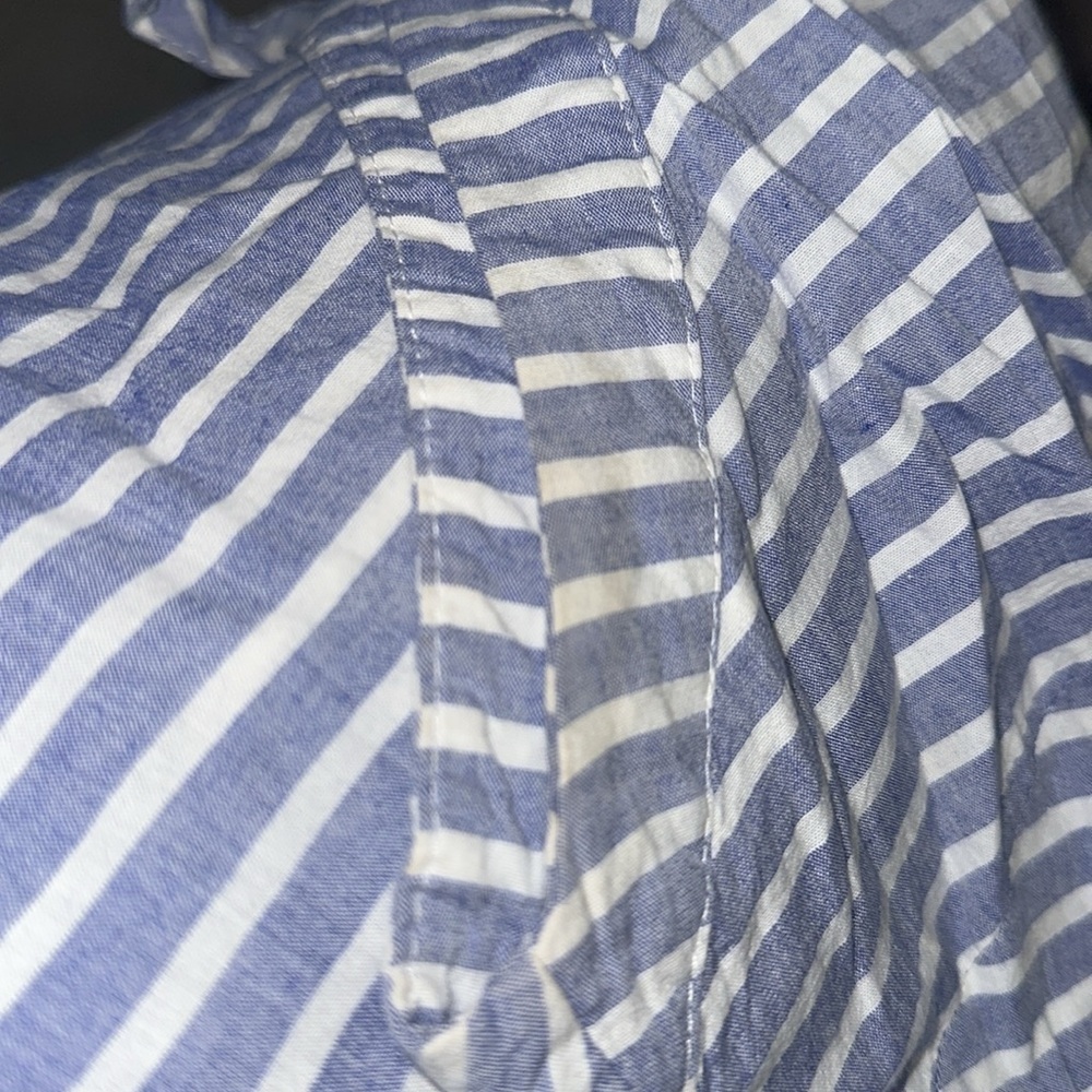 CBR Striped Halter Jumpsuit in Blue and White with waist tie - Picture 12 of 12